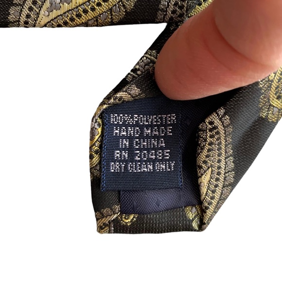 Pierre Cardin Paisley Slim Fit Tie - Picture 8 of 8